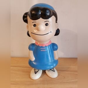 Lucy Peanuts Figure Charlie Brown Ceramic Vintage 1970s Charles Schwartz